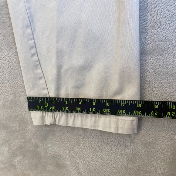 Chaps Mens Khaki Pants 36x29 Measured Custom Fit Cotton Preppy Academia - Picture 6 of 16